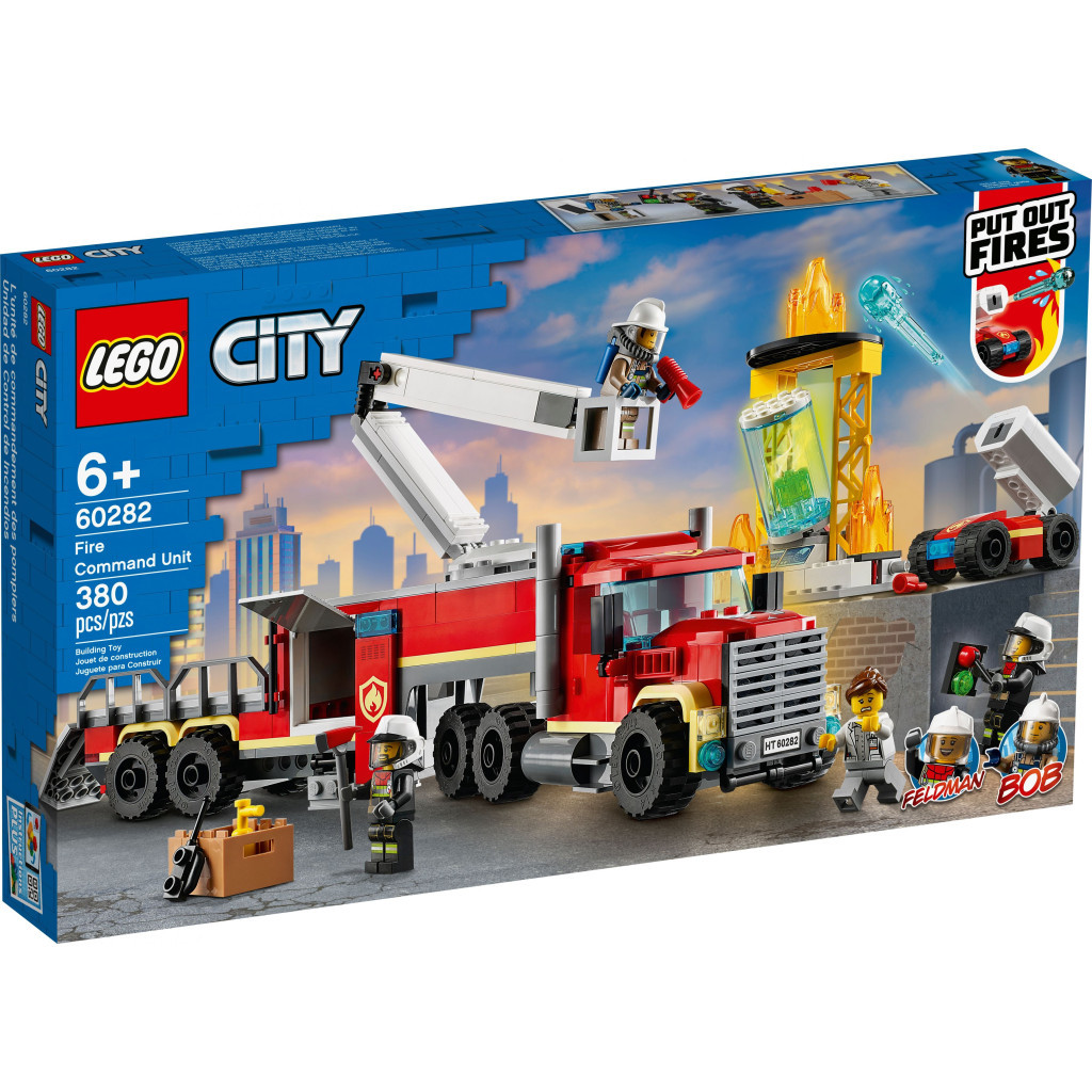 Конструктор LEGO City Fire Пожежний командний пункт 380 деталей (60282) - зображення 1