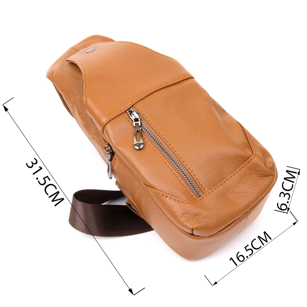 Сумка Vintage Крос боді Руда (20404) - зображення 3