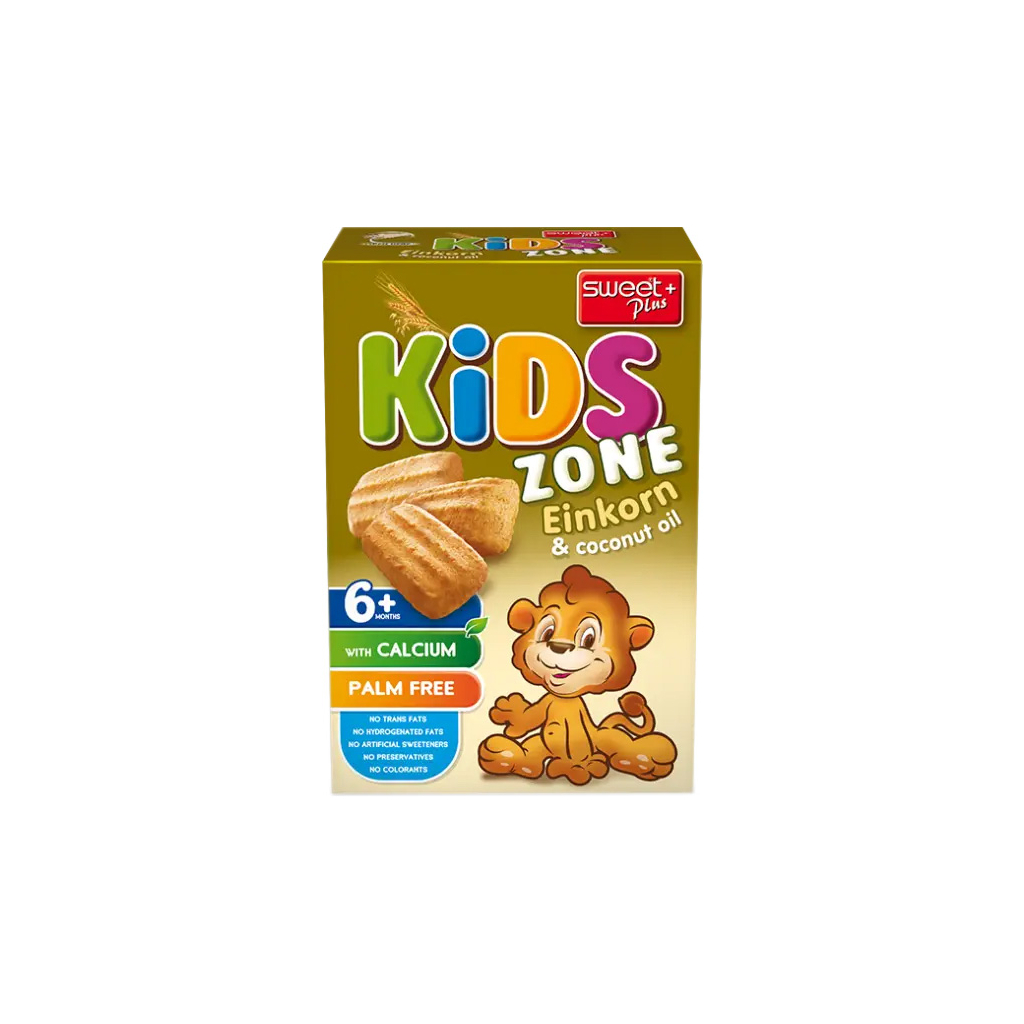 Дитяче печиво Sweet Plus Kids Zone зі спельтою та кокосовою олією 220 г (1110302) - изображение 1