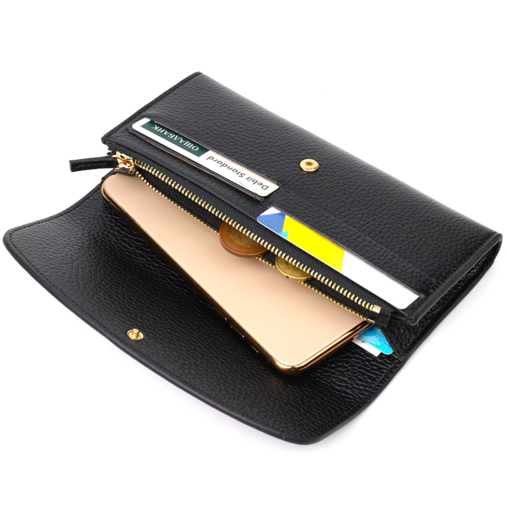 Гаманець Tony Bellucci З натуральної шкіри Чорний (21966) - зображення 6