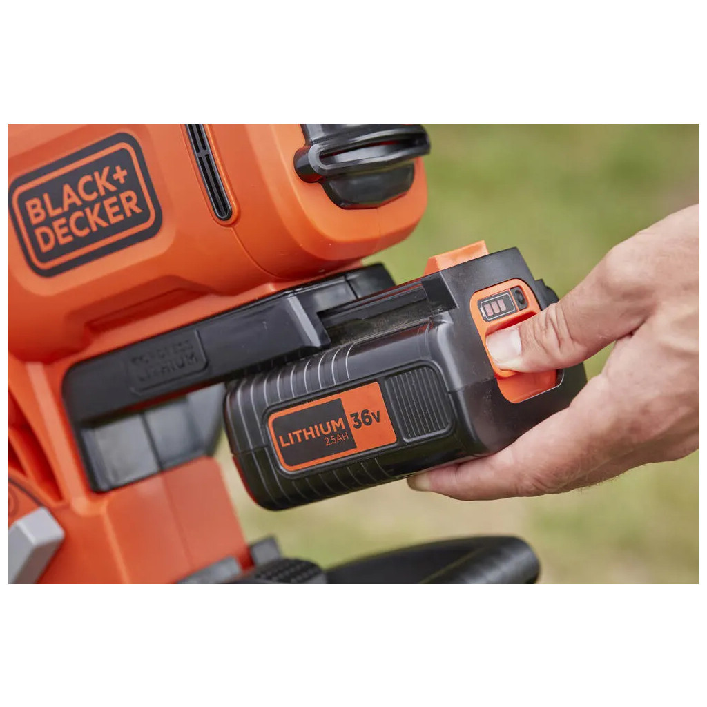 Пилосос садовий Black&Decker 36V, 2.5Ah, 270 км/год (BCBLV3625L1) - зображення 5