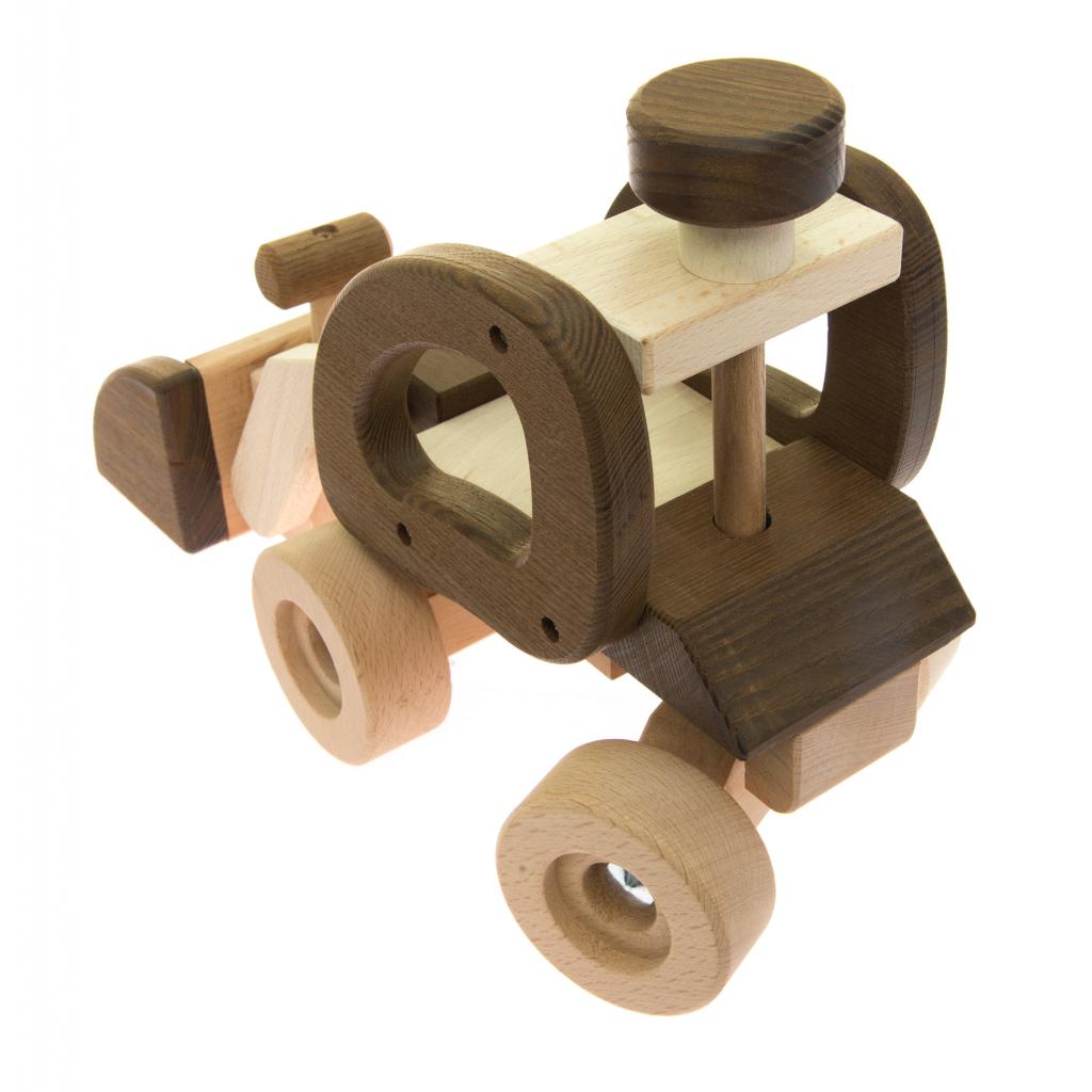 Машина Goki дерев'яна Екскаватор (натуральний) (55910) - зображення 4