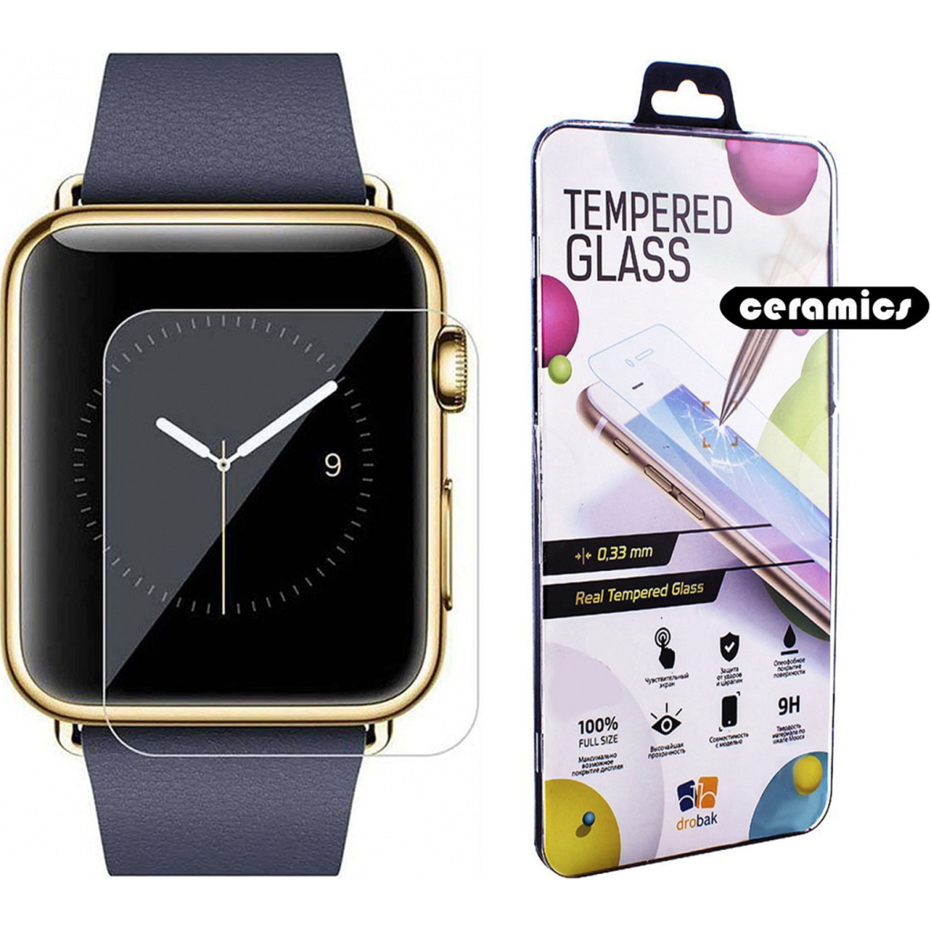 Плівка захисна Drobak Ceramics Apple Watch Series 3 42mm (2 шт) (313102) - зображення 1