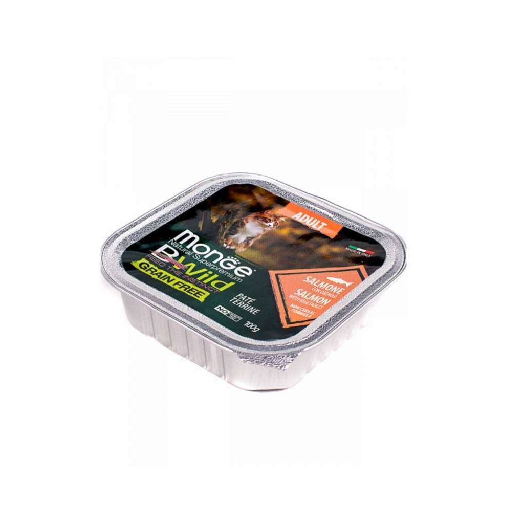 Паштет для котів Monge BWild Grain Free Wet Salmon Adult Cat 100 г (8009470012881) - зображення 3