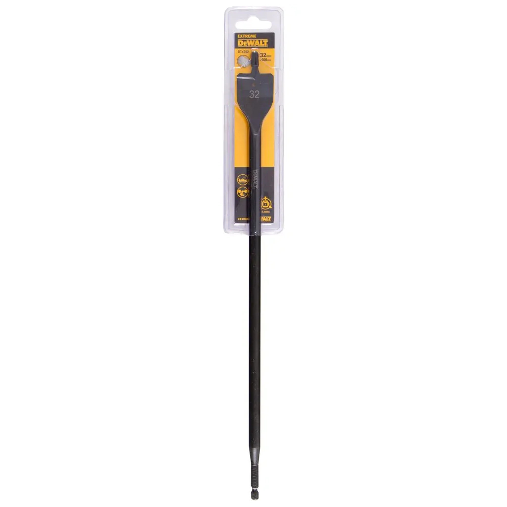 Свердло DeWALT по дереву перове EXTREME IMPACT 1/4 дюйми, D=32 мм, L=406 мм, 1 шт. (DT4792) - зображення 2