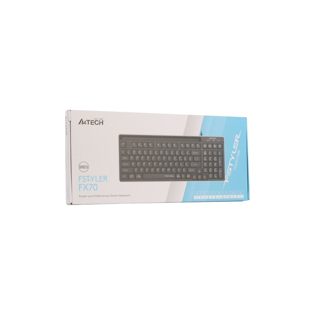 Клавіатура A4Tech FX70 USB Black (4711421001861) - зображення 9