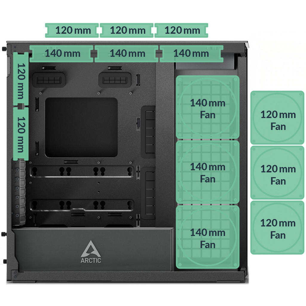 Корпус Arctic XTENDERVG B (ACPCC00019A) - зображення 11