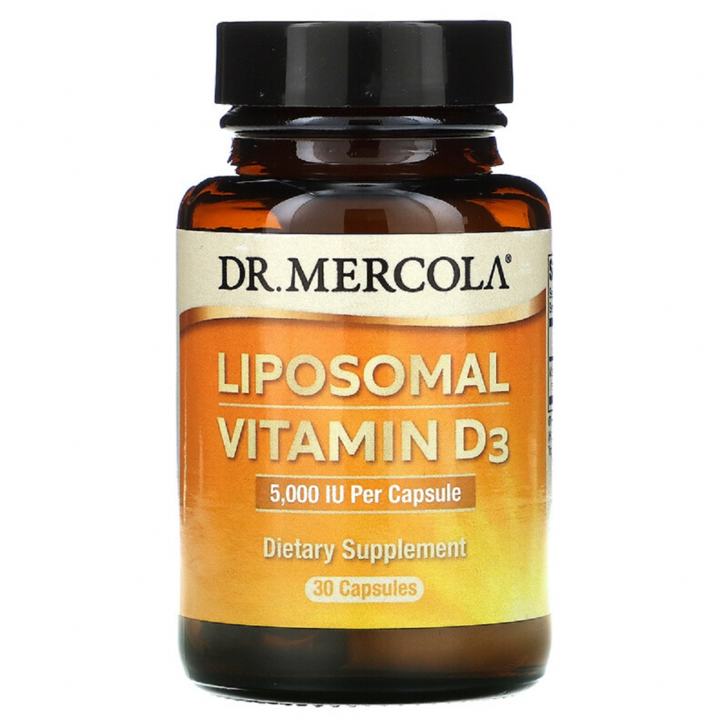 Вітамін Dr. Mercola Вітамін D3 Ліпосомальний, 5000 МО, Liposomal Vitamin D3, 30 (MCL-01699) - зображення 1