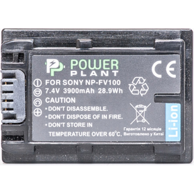 Акумулятор до фото/відео PowerPlant Sony NP-FV100 (DV00DV1271) - изображение 1
