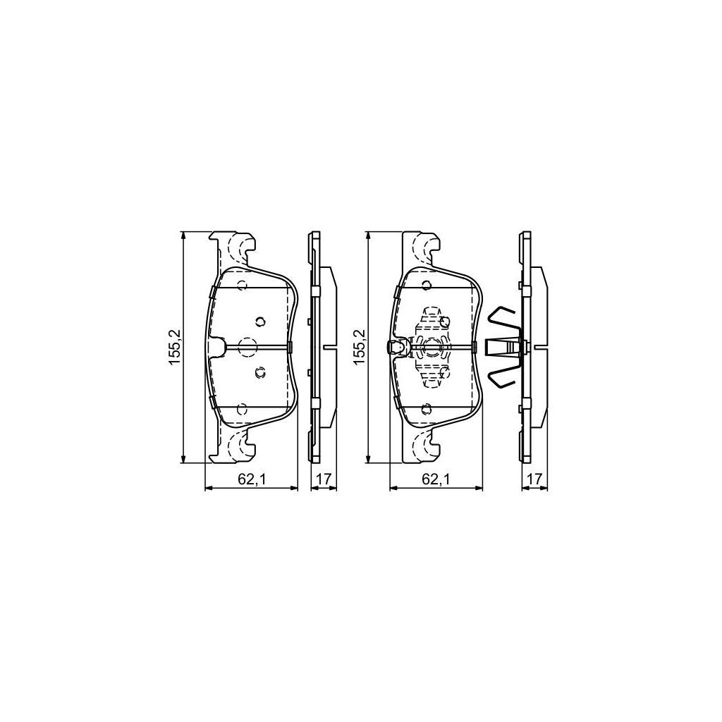 Гальмівні колодки Bosch 0 986 494 695 - зображення 6