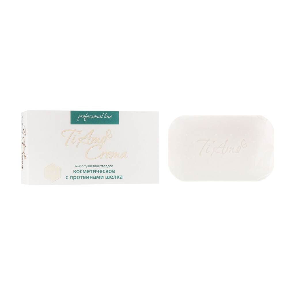 Тверде мило Ti Amo Crema з з протеїнами шовку 115 г (4820195503874) - зображення 1