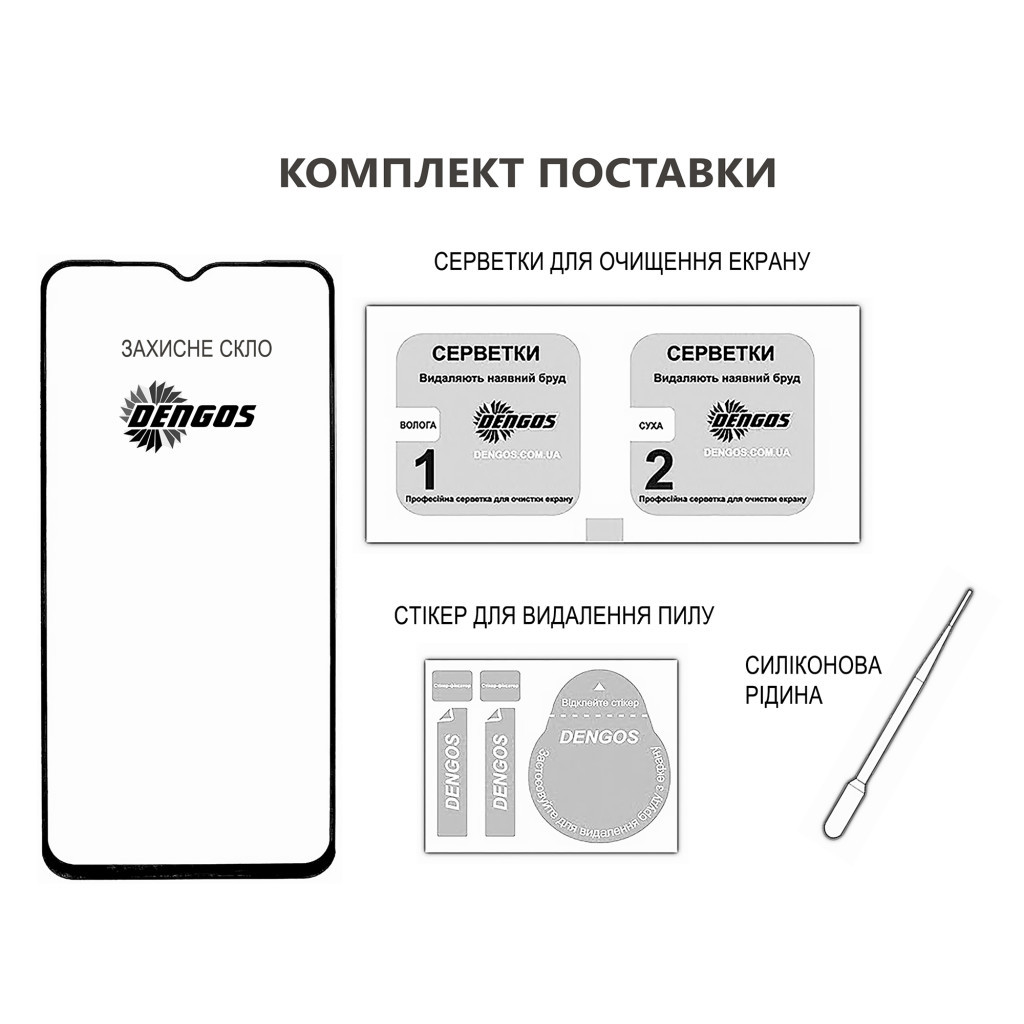 Скло захисне Dengos Full Glue Samsung Galaxy A35 5G (black) (TGFG-344) - зображення 3