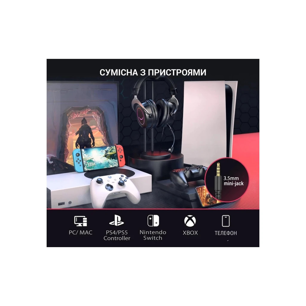 Навушники Fifine H3 RGB Black (H3) - зображення 7