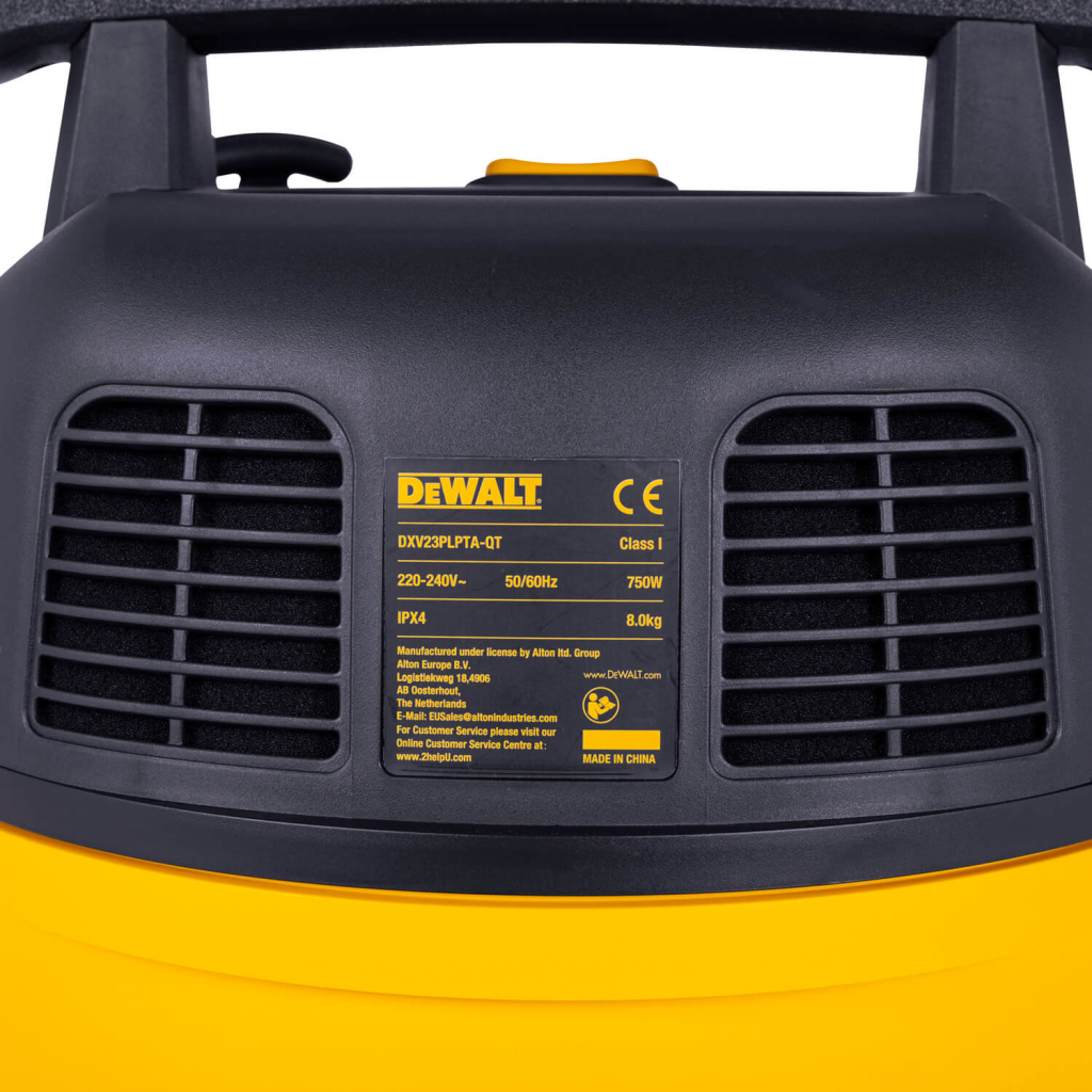 Пилосос будівельний DeWALT 750 Вт, шланг 2.1 м, 23л (DXV23PLPTA-QT) - зображення 8