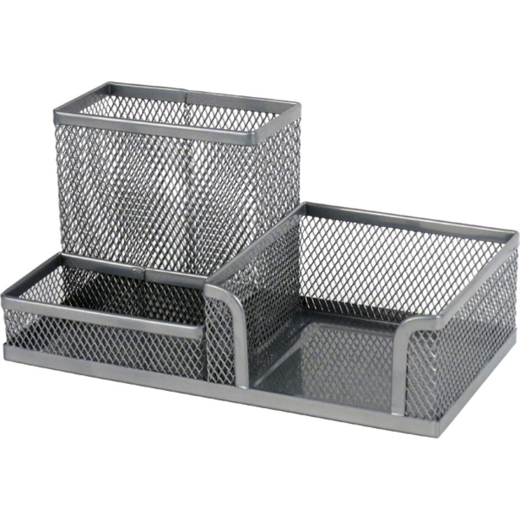 Підставка для дрібниць Axent 203x105x100мм, wire mesh, silver (2116-03-A) - зображення 1
