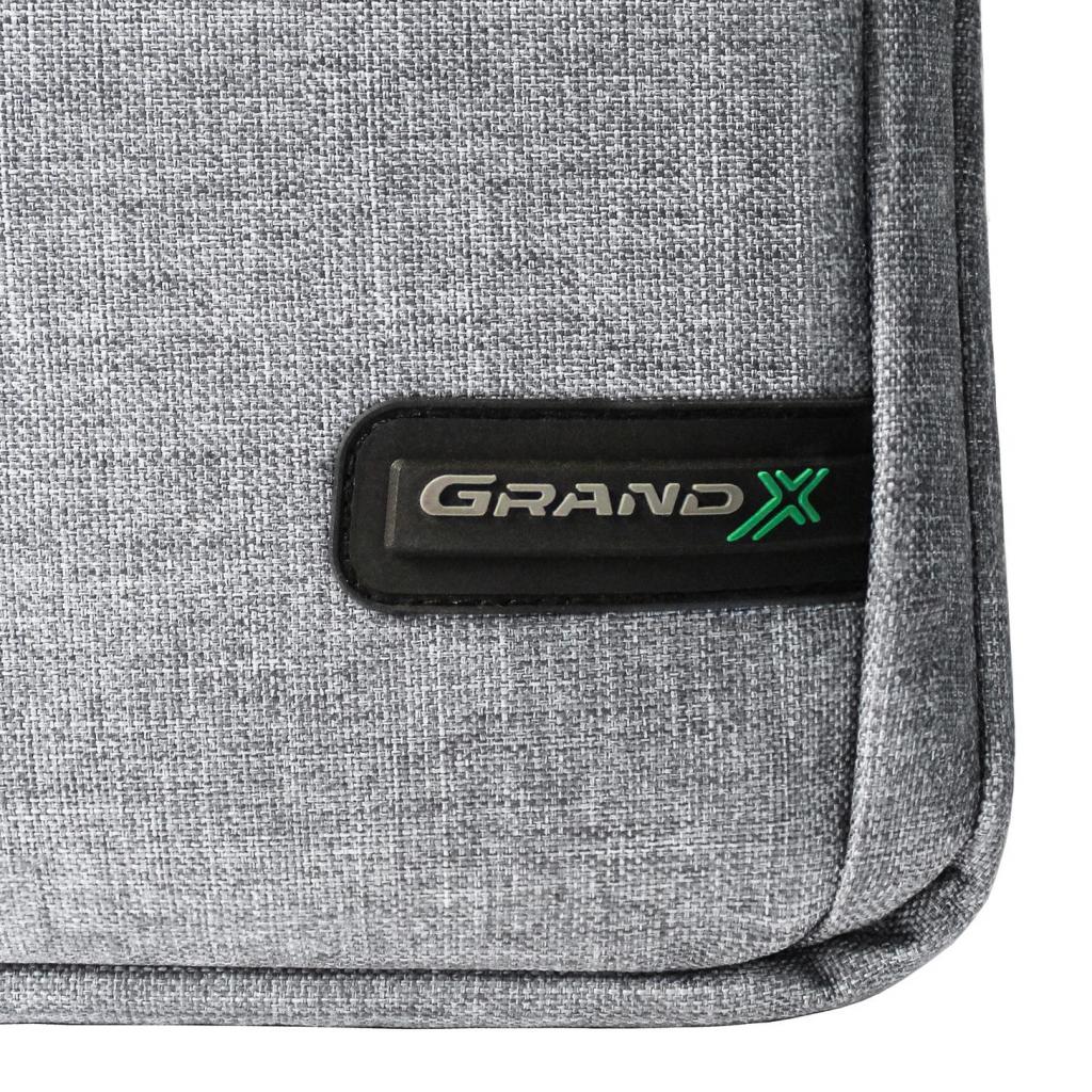 Сумка для ноутбука Grand-X 15.6'' SB-139 Light Grey (SB-139G) - изображение 8