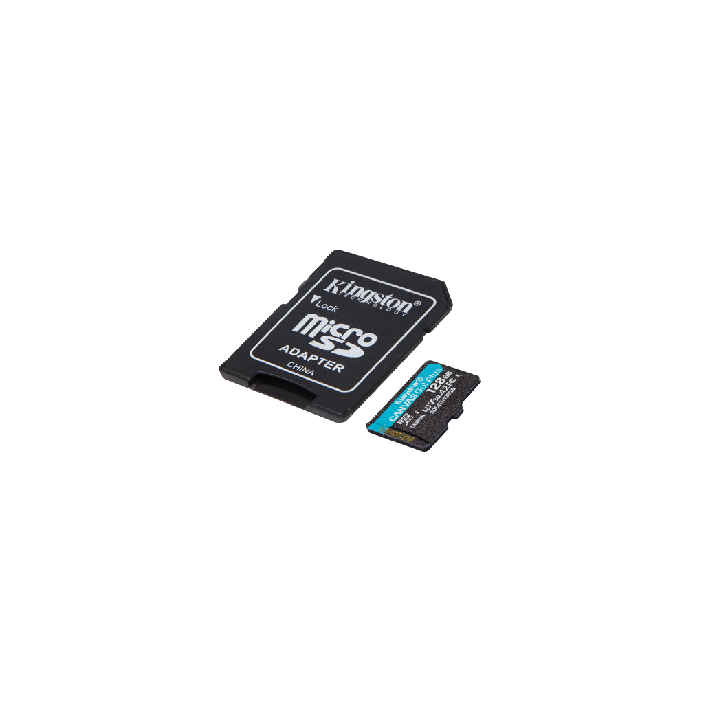 Карта пам'яті Kingston 128GB microSDXC class 10 UHS-I U3 A2 Canvas Go Plus (SDCG3/128GB) - зображення 2