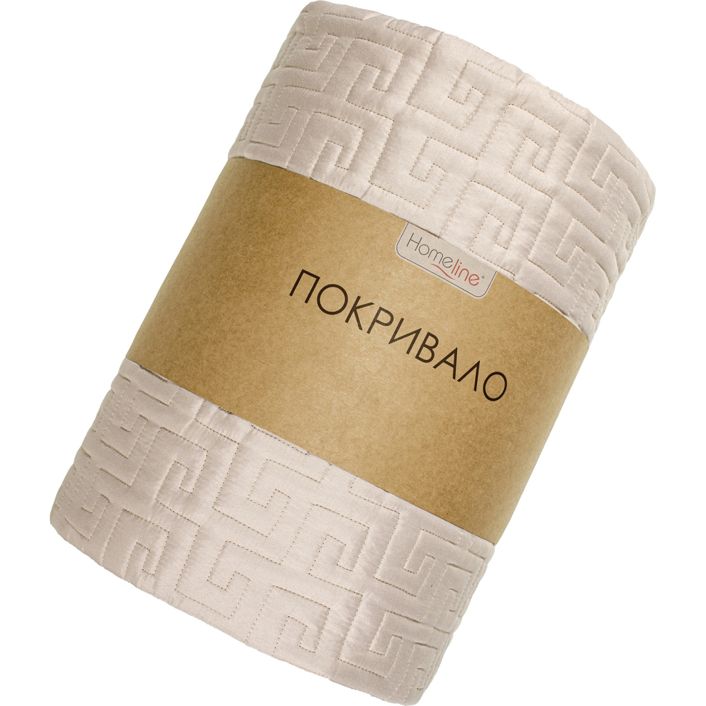 Покривало Home Line стьобане (темно-бежевий) 160х210 (182153) - зображення 1