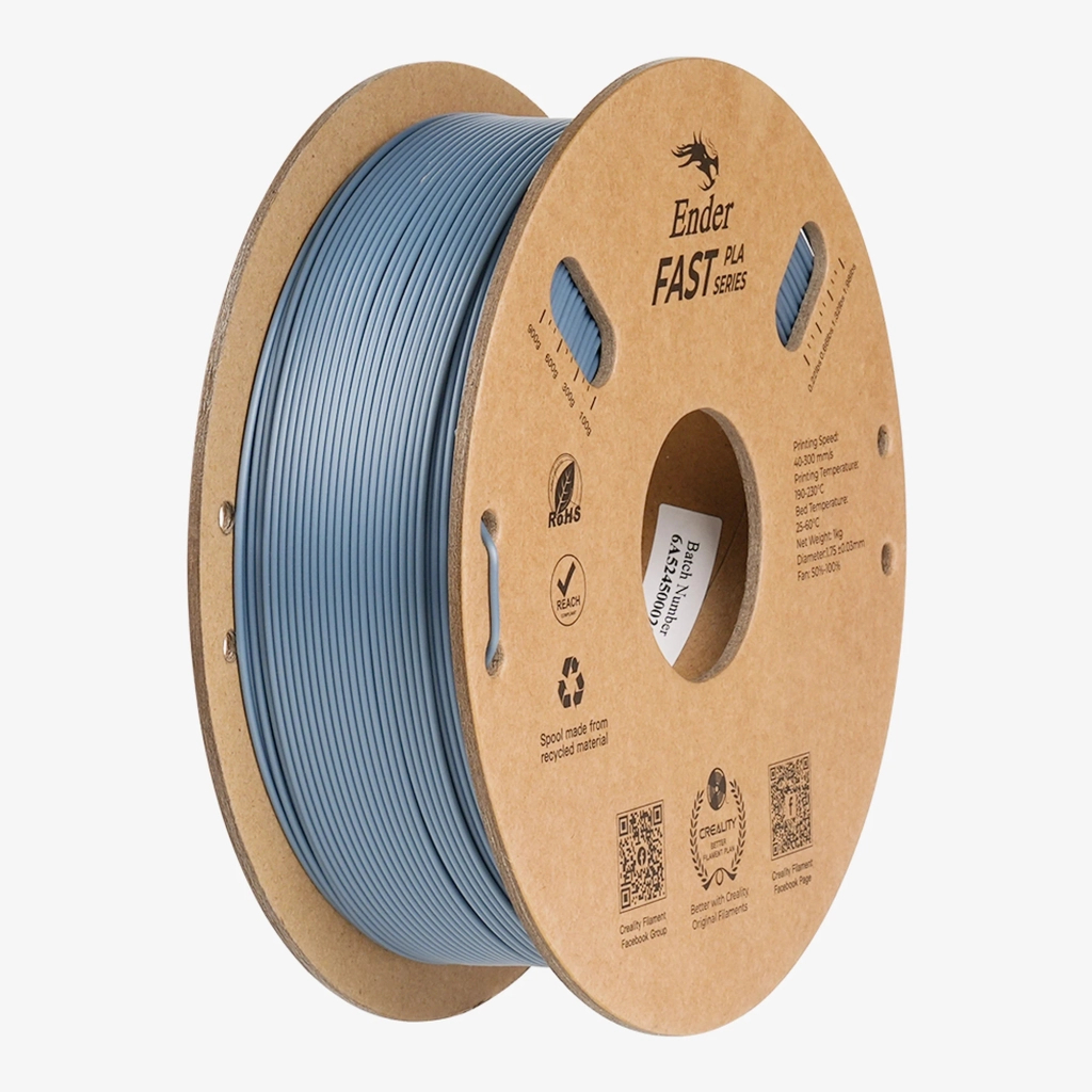 Пластик для 3D-принтера Creality PLA Fast, Ender, 1.75мм, gray light, 1кг (3301010436) - зображення 1