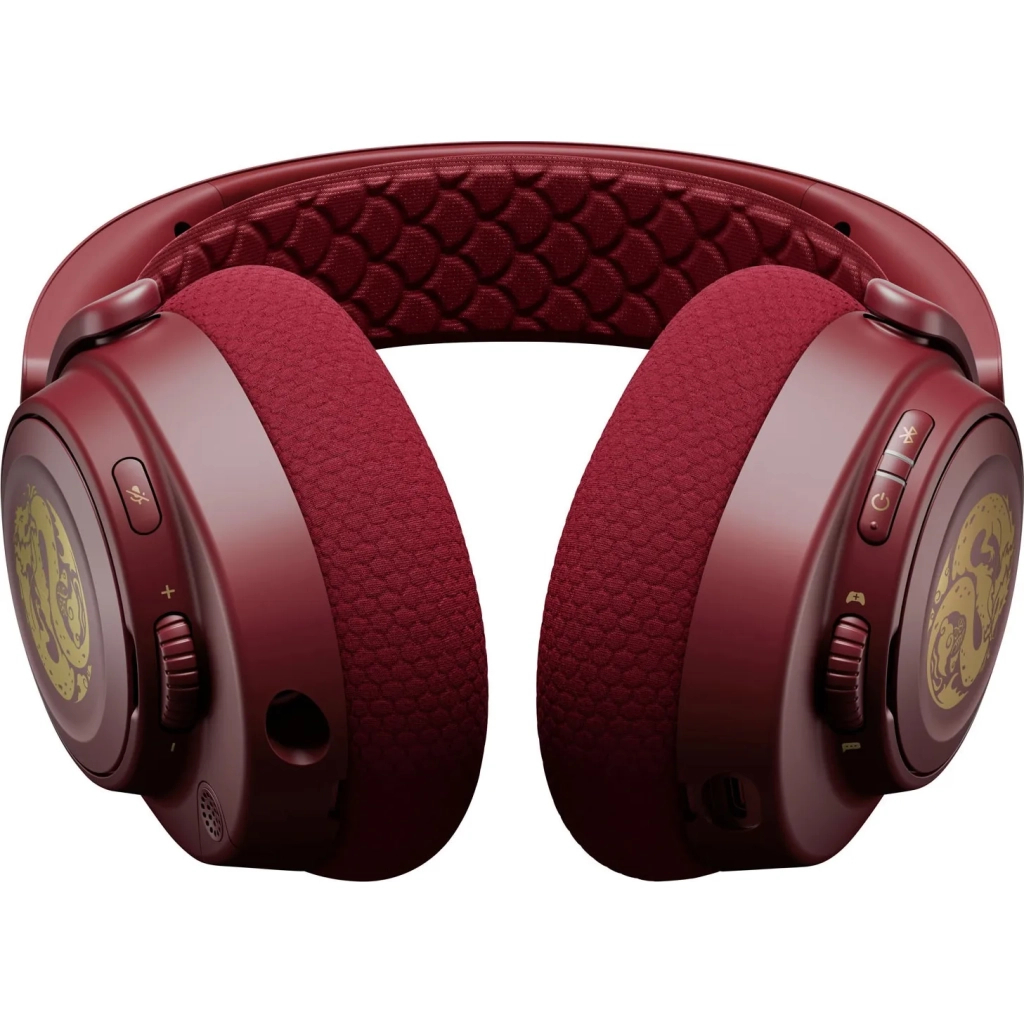 Навушники SteelSeries Arctis Nova 7 Wireless Dragon Edition Red (61557) - зображення 4