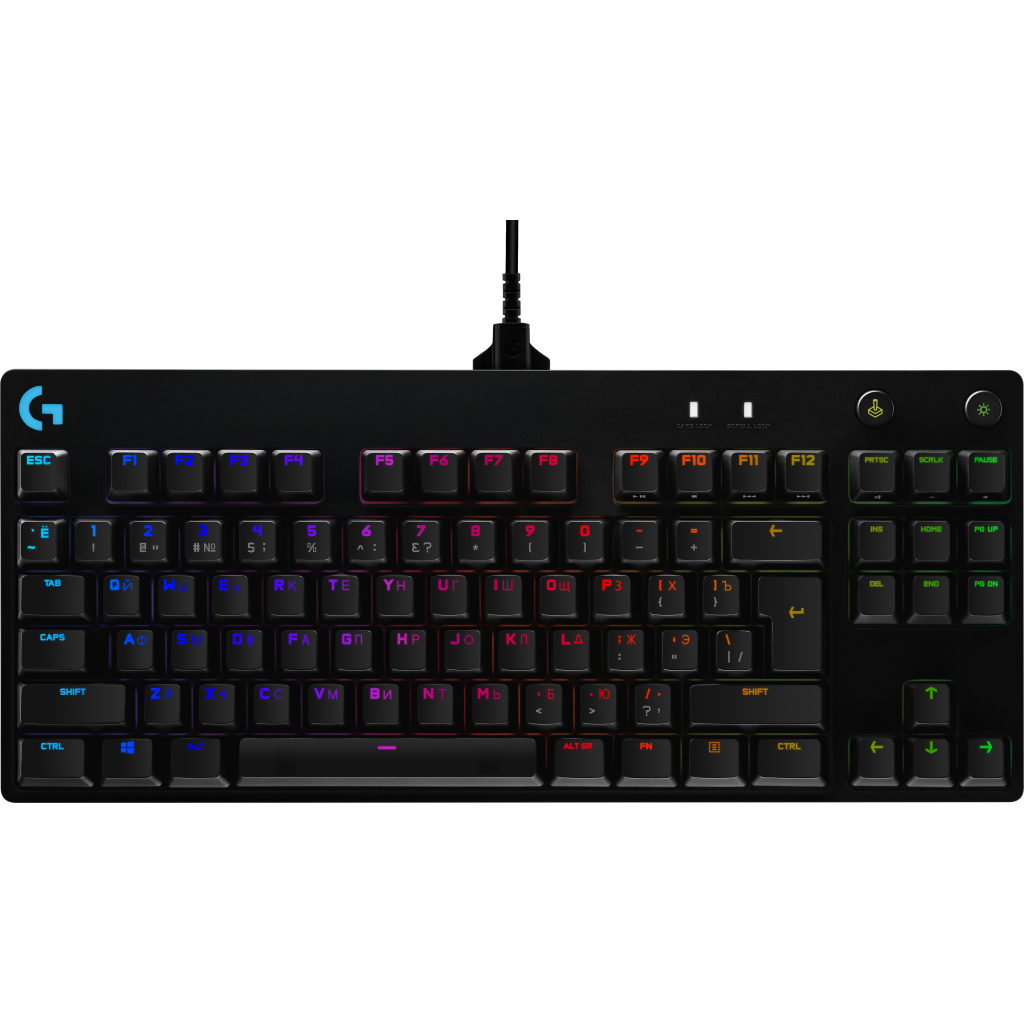 Клавіатура Logitech G PRO Mechanical Gaming USB UA Black (920-009392) - зображення 1