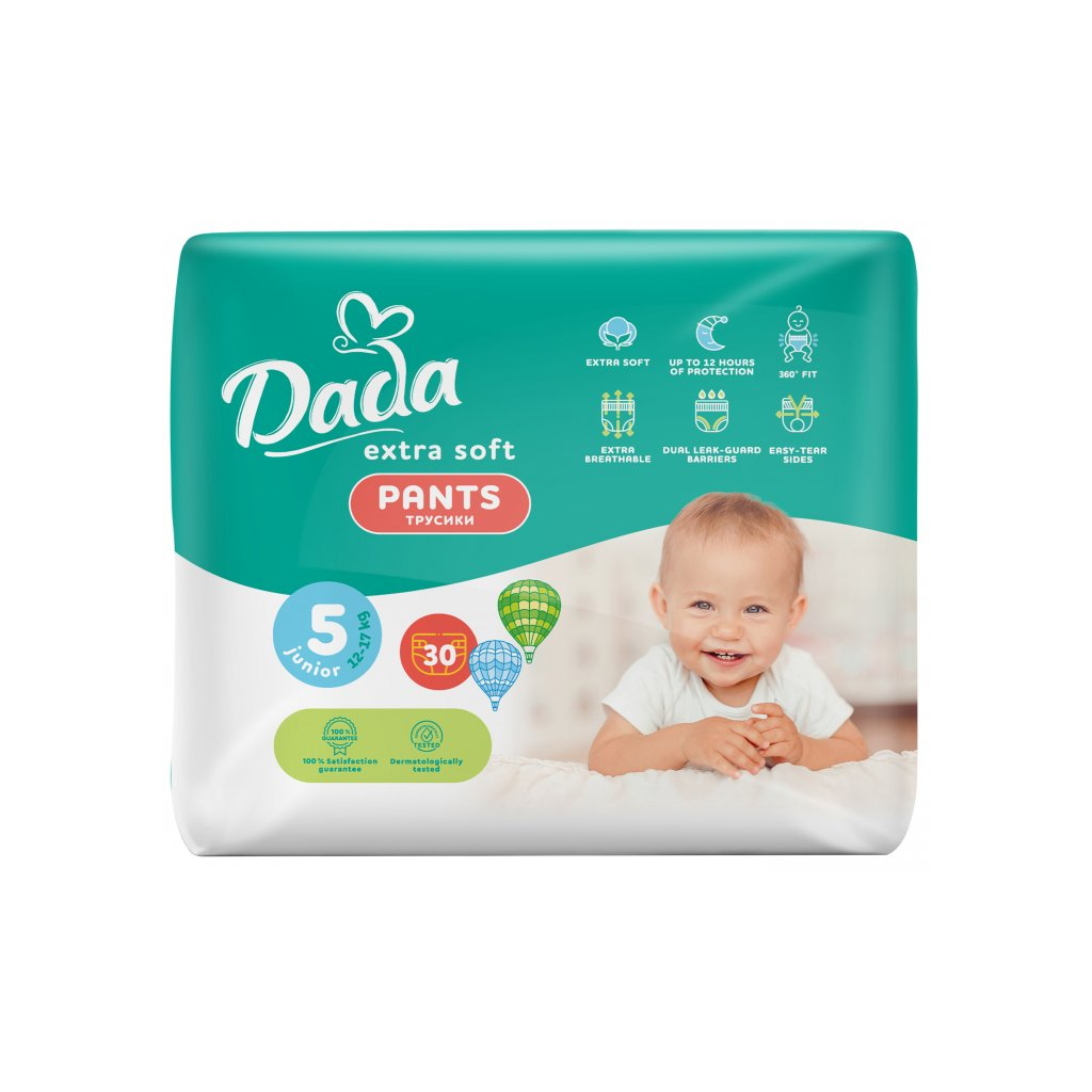 Підгузки Dada Extra Soft 5 Junior (12-17 кг) 30 шт (4820174980658) - зображення 1