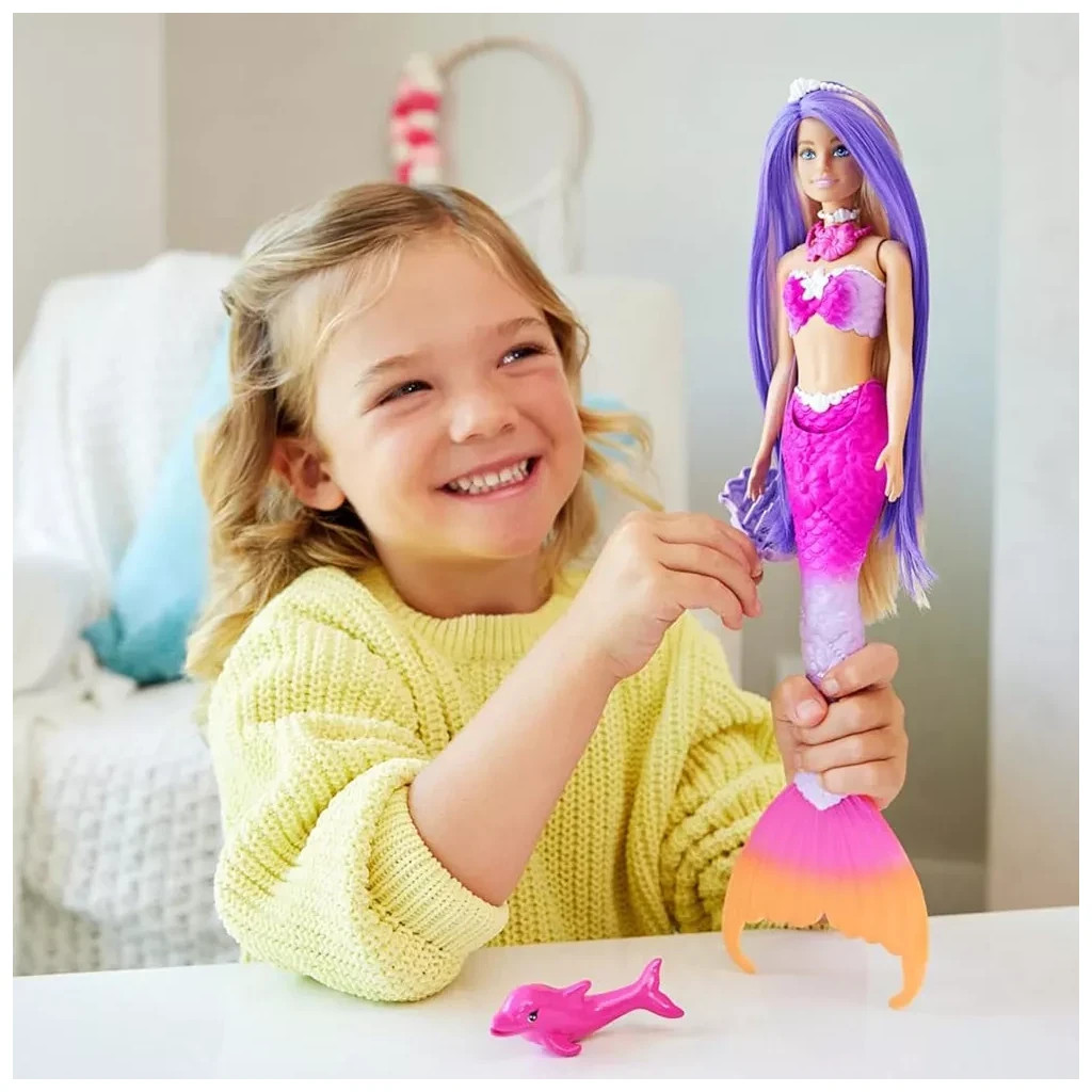 Лялька Barbie Дрімтопія Русалка Кольорова магія (HRP97) - зображення 6