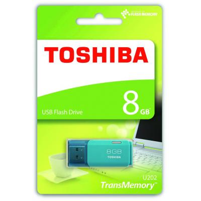 USB флеш накопичувач Toshiba 8GB Hayabusa Aqua USB 2.0 (THN-U202L0080E4) - зображення 2
