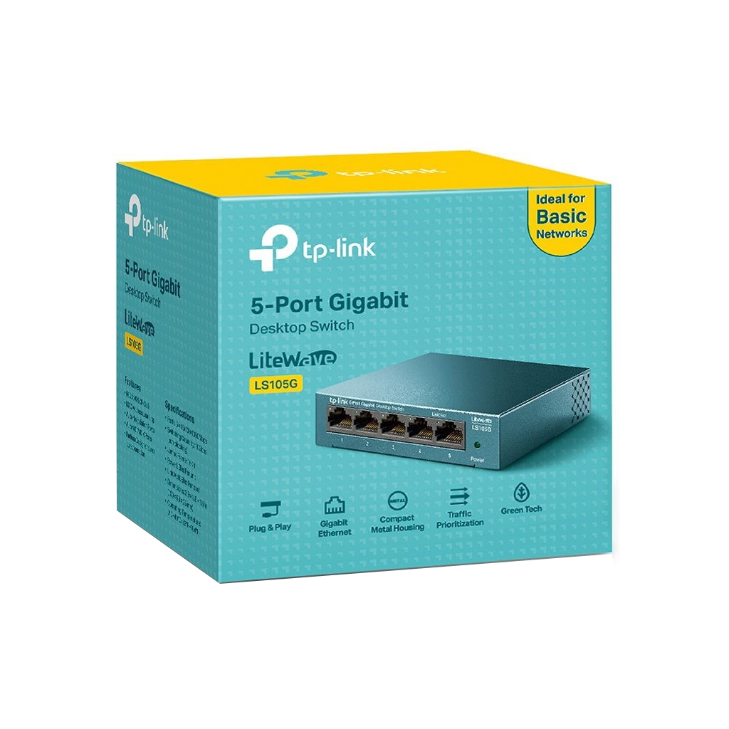 Комутатор мережевий TP-Link LS105G - зображення 3
