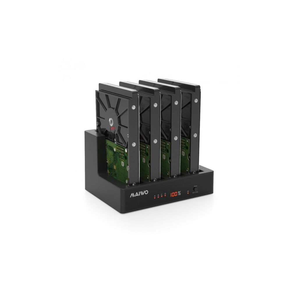Док-станція для накопичувачів Maiwo 4*HDD 2,5"/3,5" SATA/SSD USB3.0 (K3094A) - зображення 4