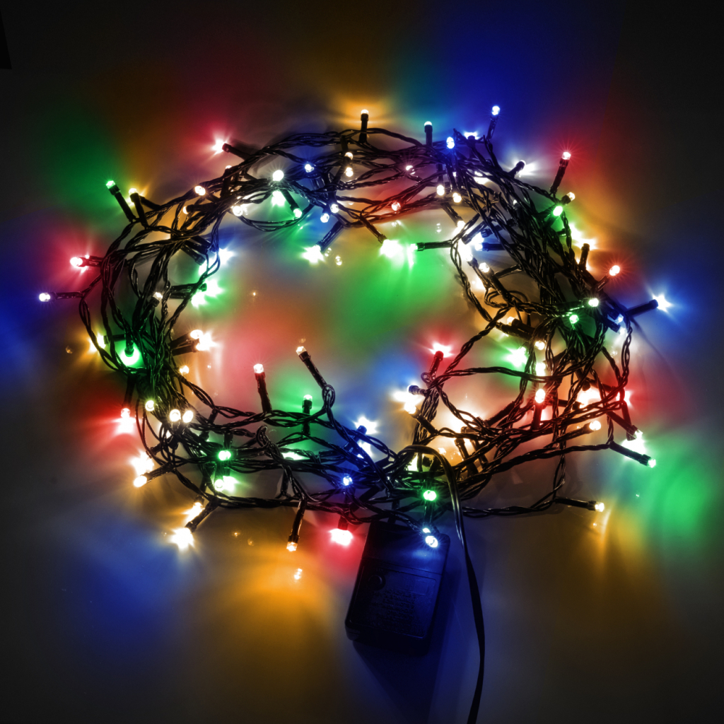 Гірлянда YES! Fun Нитка 120 LED Різнокольорова 8.4 м 8 режимів Мерехтіння (974848) - зображення 3