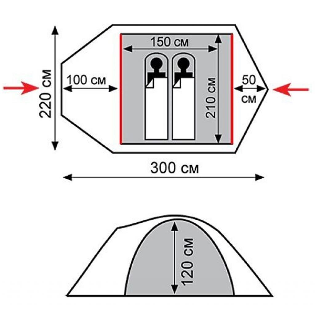 Намет Tramp Mountain 2 v2 (TRT-022) - зображення 3