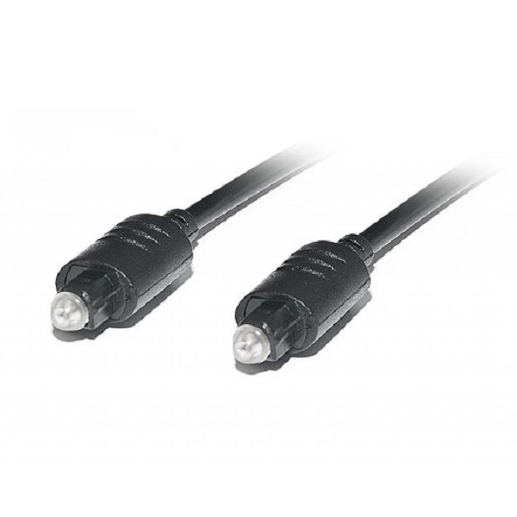 Кабель мультимедійний Optical Toslink 2.0m black REAL-EL (EL123500037) - зображення 1