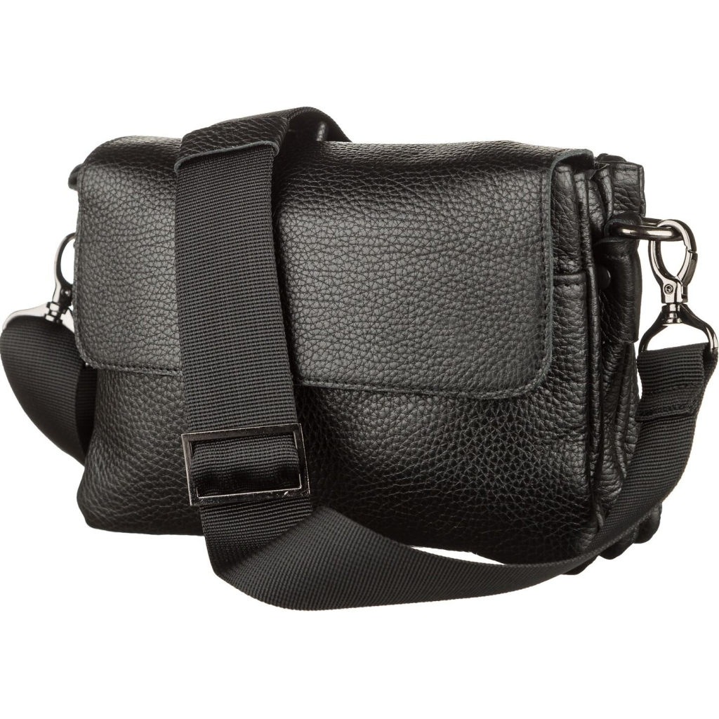 Сумка Shvigel Чоловіча шкіряна Чорна (11038) - зображення 7