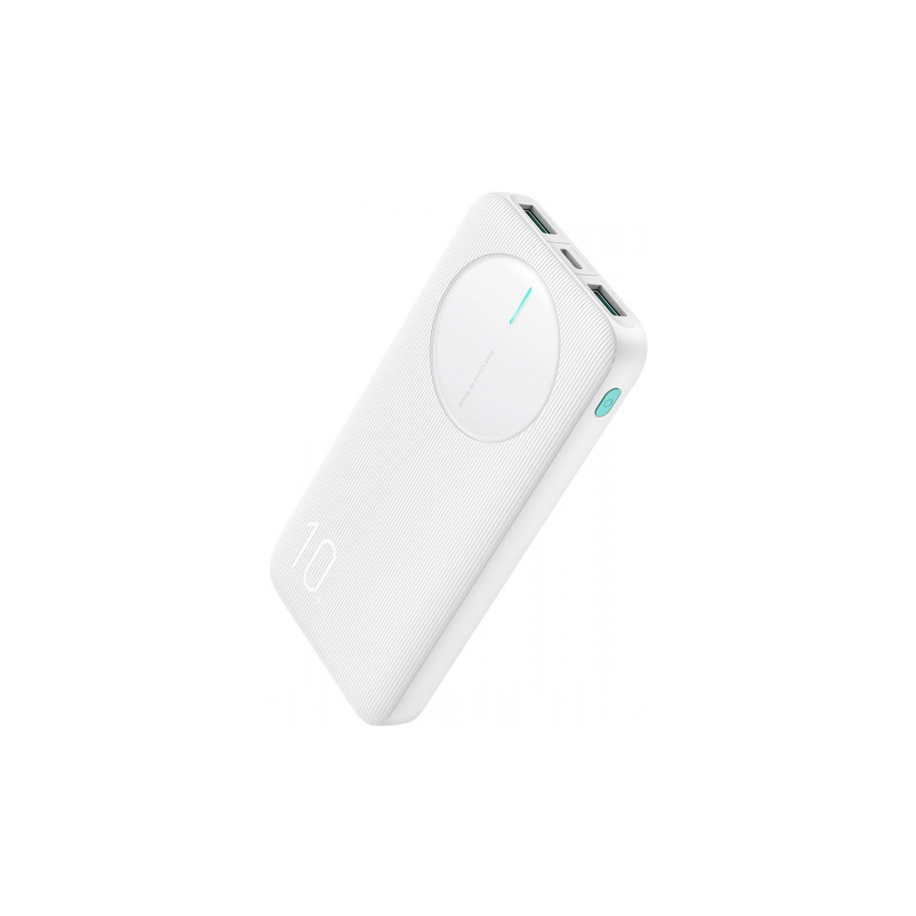 Батарея універсальна JOYROOM 10000mAh 12W QC, 2xUSB-A, USB-C In/Out White (JR-PBF12) - picture 5