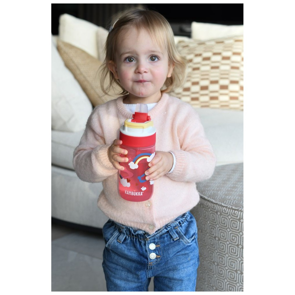 Пляшка для води Kambukka Lagoon kids Love Birds 400 мл рожева (11-04060) - зображення 8