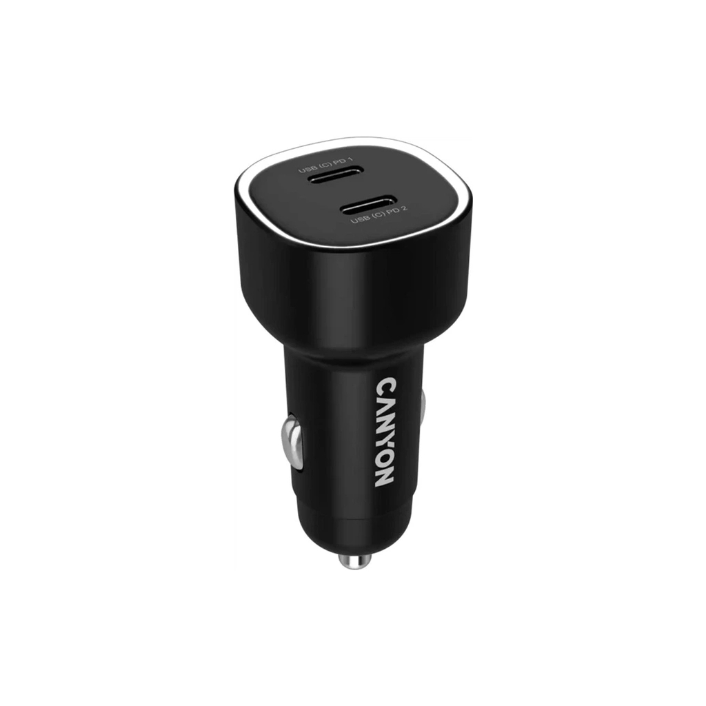 Зарядний пристрій Canyon 2xUSB-C PD60W black (CNE-CCABR3CC) - зображення 4