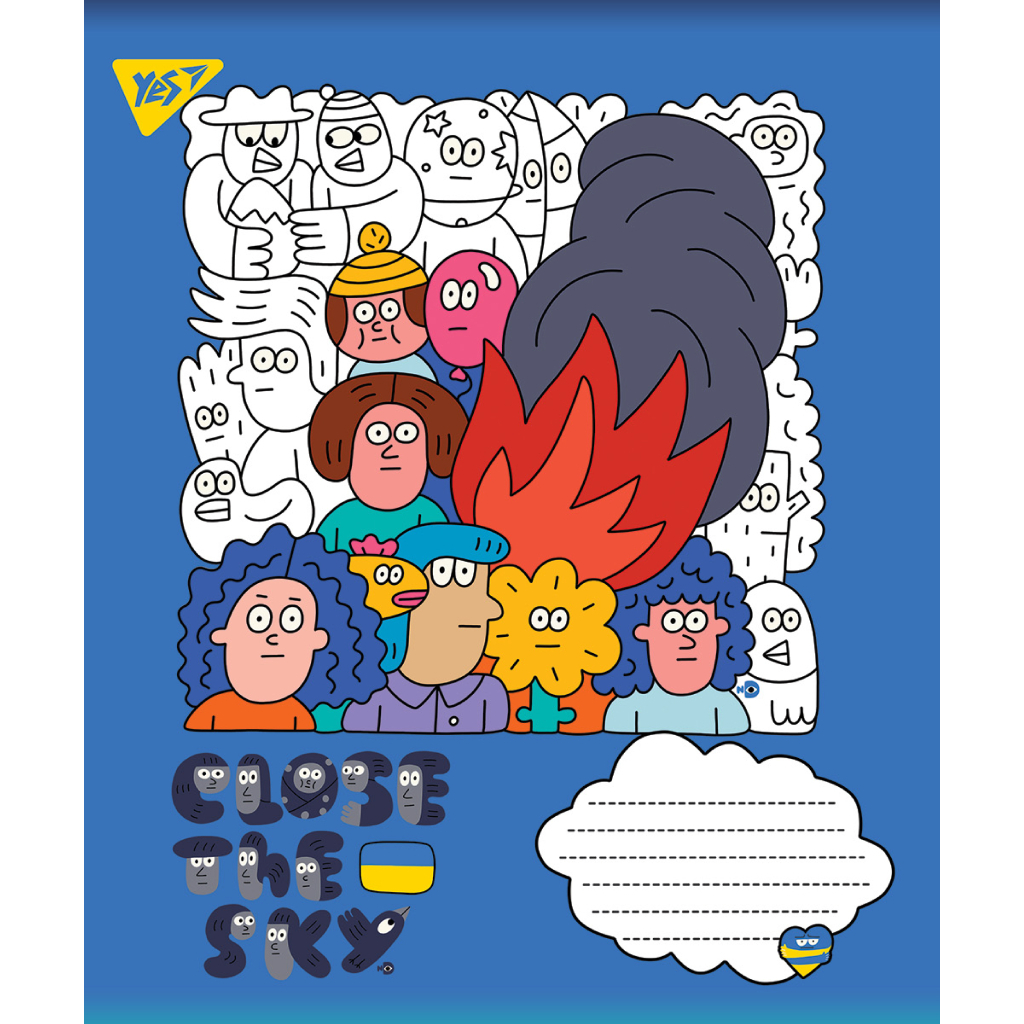 Зошит Yes А5 Ukraine 96 аркушів, лінія (766251) - зображення 2