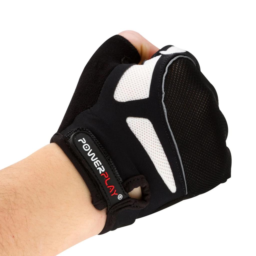 Велорукавиці PowerPlay 5087 Black M (5087_M_Black) - зображення 5