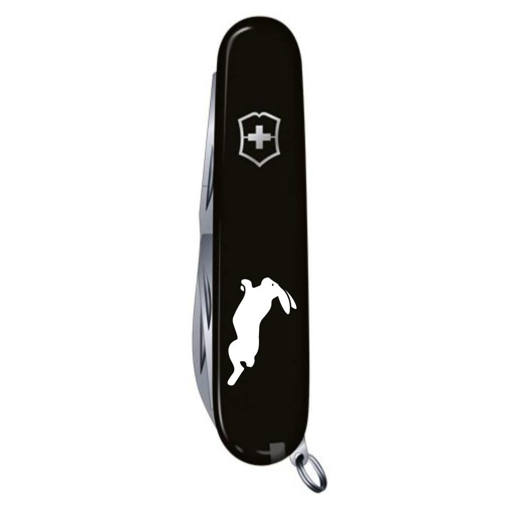Ніж Victorinox Spartan Zodiac Black "Шпаркий Кролик" (1.3603.3_Z2170u) - зображення 4