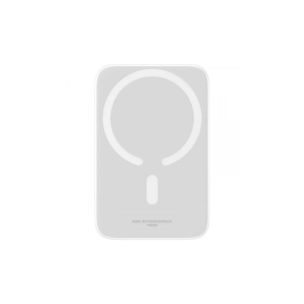 Батарея універсальна Baseus Magnetic Wireless Mini 6000mAh 20W, PD QC/3.0, white (P10059002223-00) - зображення 4