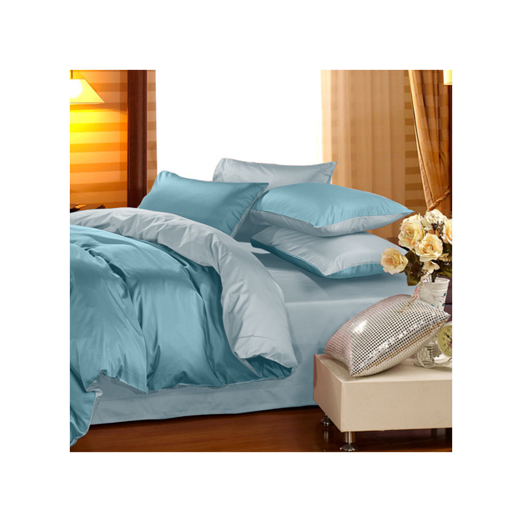 Постільна білизна MirSon Сатин Premium 0845 + 0843 Mabel Сімейний 160x220 (2200002029919) - зображення 1