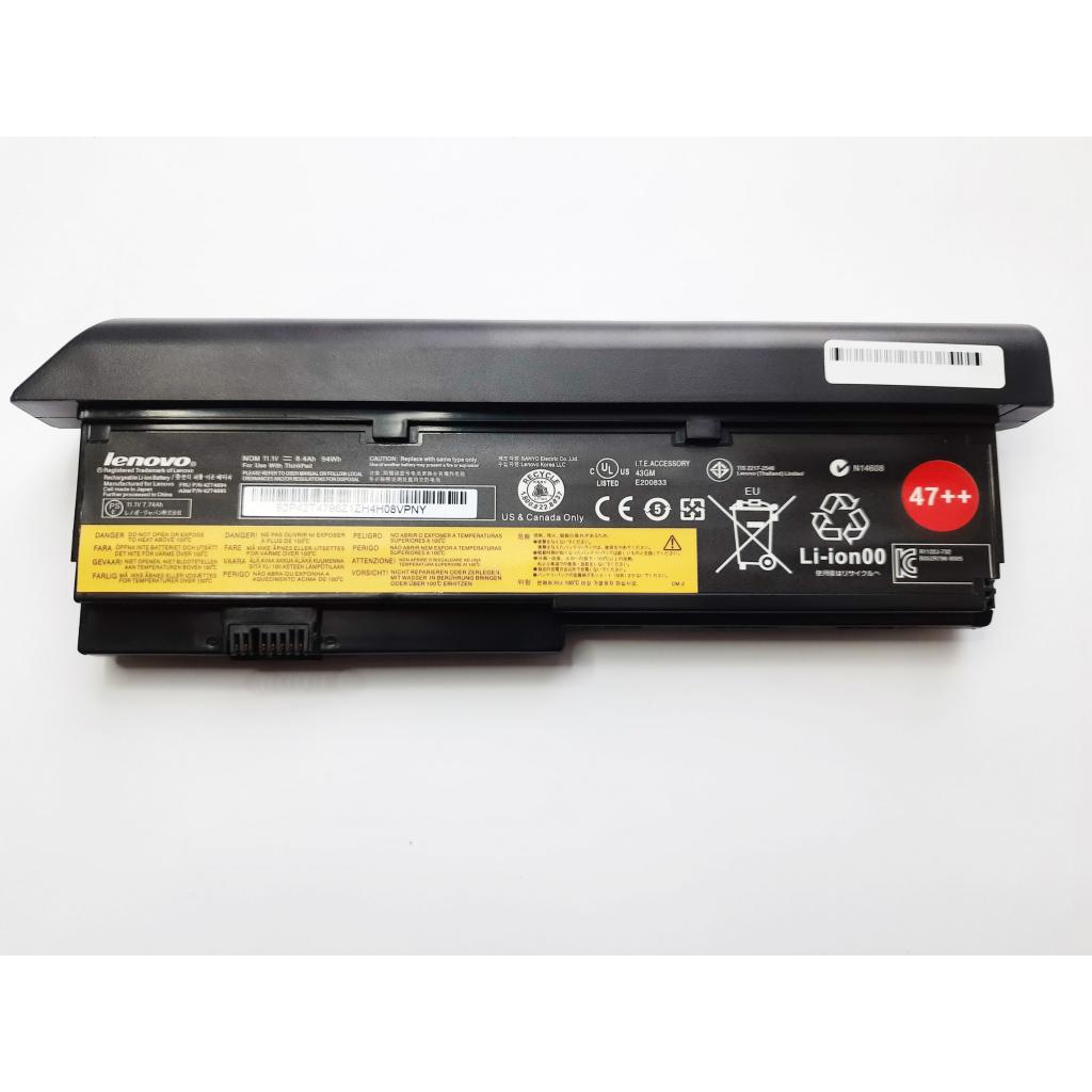 Акумулятор до ноутбука Lenovo ThinkPad X200, 8400mAh (94Wh), 9cell, 11.1V, Li-ion (A47617) - зображення 1