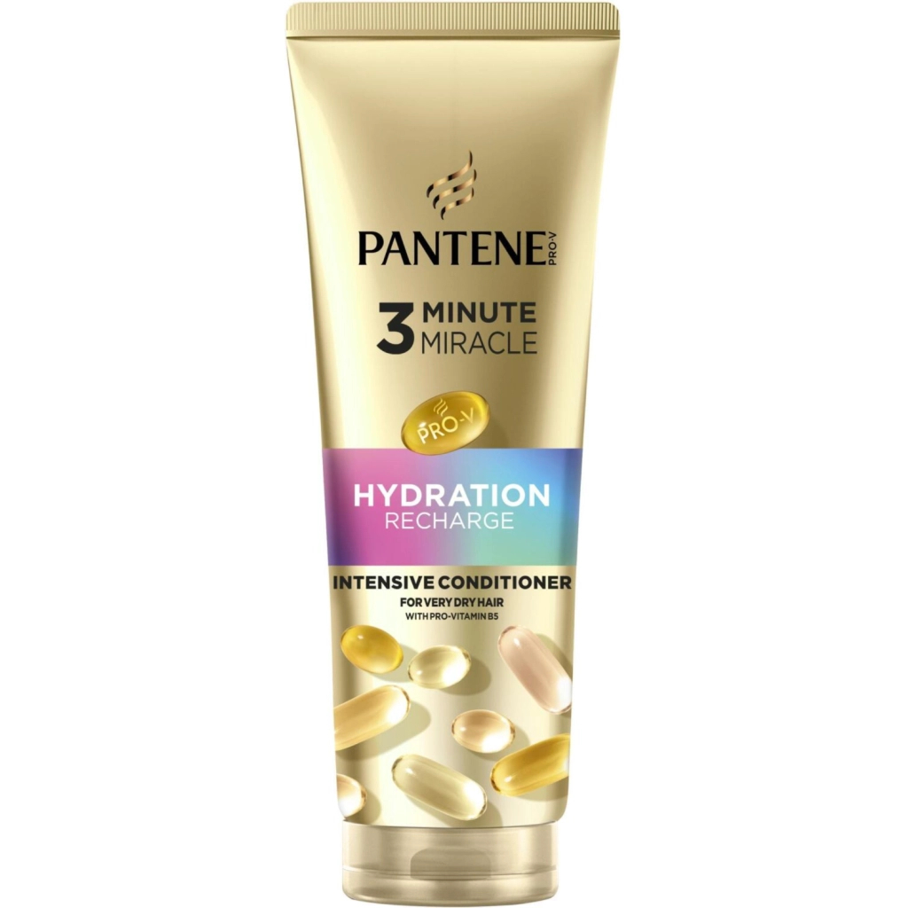 Кондиціонер для волосся Pantene Pro-V 3 Minute Miracle Hydration Recharge 220 мл (8700216938860) - зображення 1