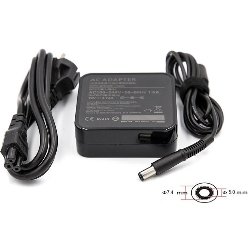Блок живлення до ноутбуку PowerPlant HP 220V, 19V 90W 4.74A (7.4*5.0) wall mount (WM-HP90F7450) - зображення 1
