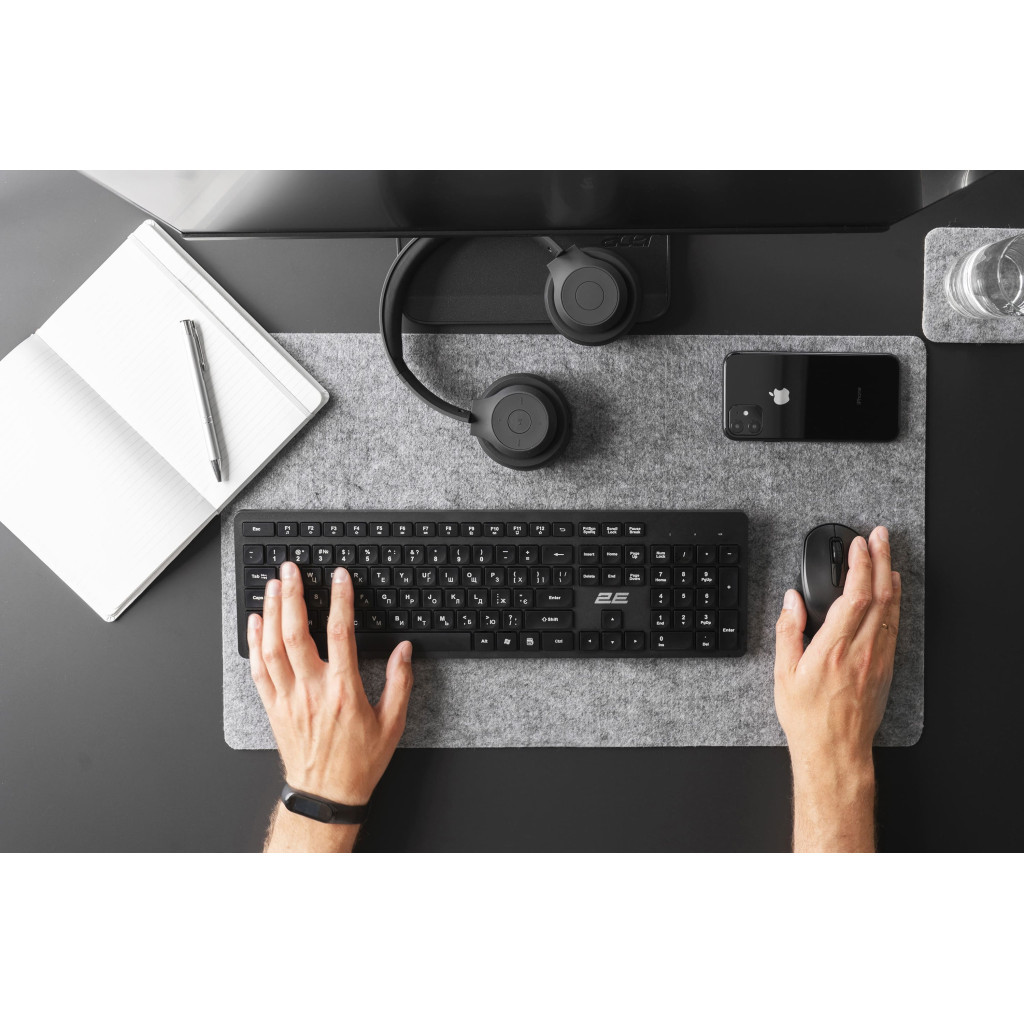 Клавіатура 2E KS260 Wireless Black (2E-KS260WB) - зображення 3