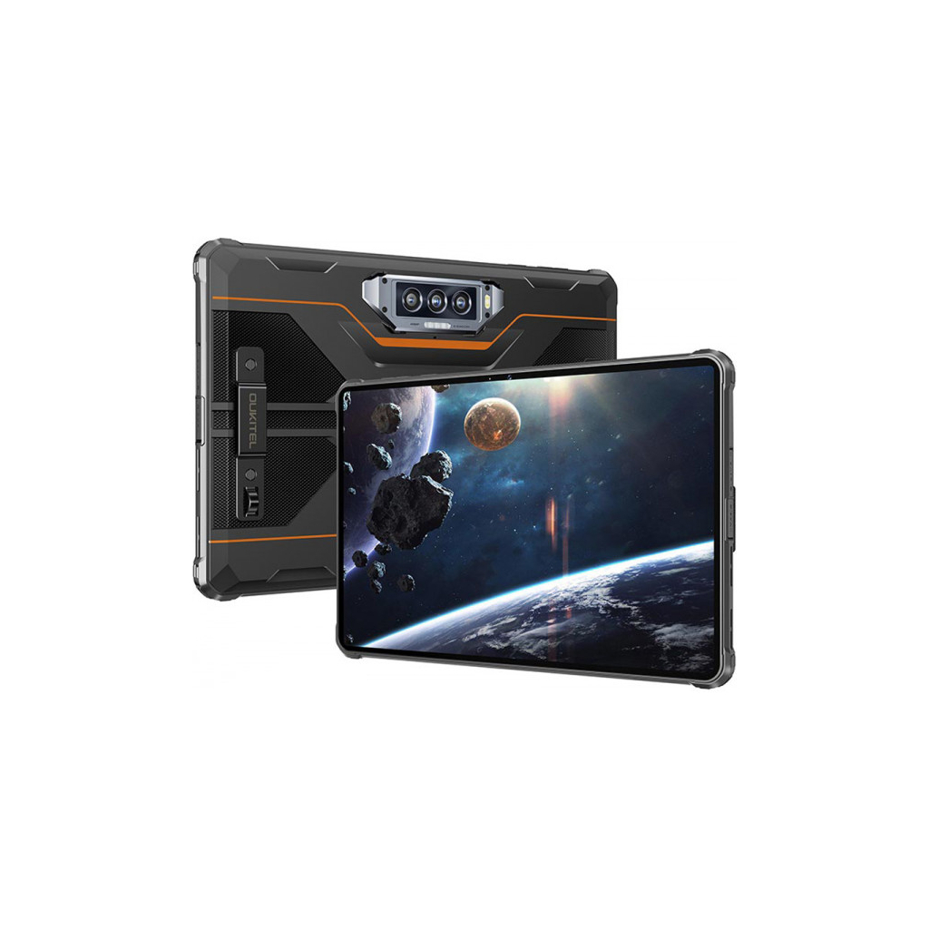 Планшет OUKITEL RT8 11" 6/256GB NFC LTE Dual Sim Black-Orange with hand з ручкою (6931940756396) - зображення 3