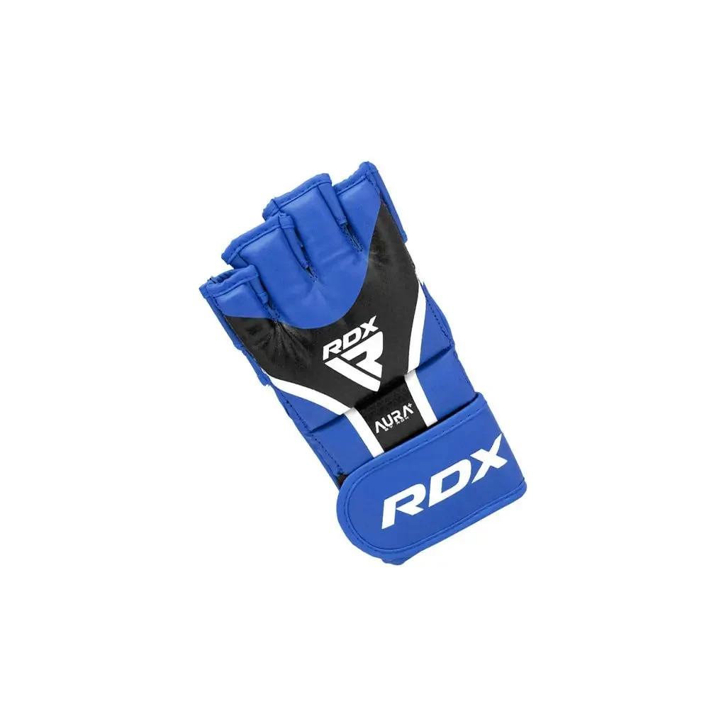 Рукавички для MMA RDX Aura Plus T-17 Blue/Black L (GGR-T17UB-L+) - зображення 3