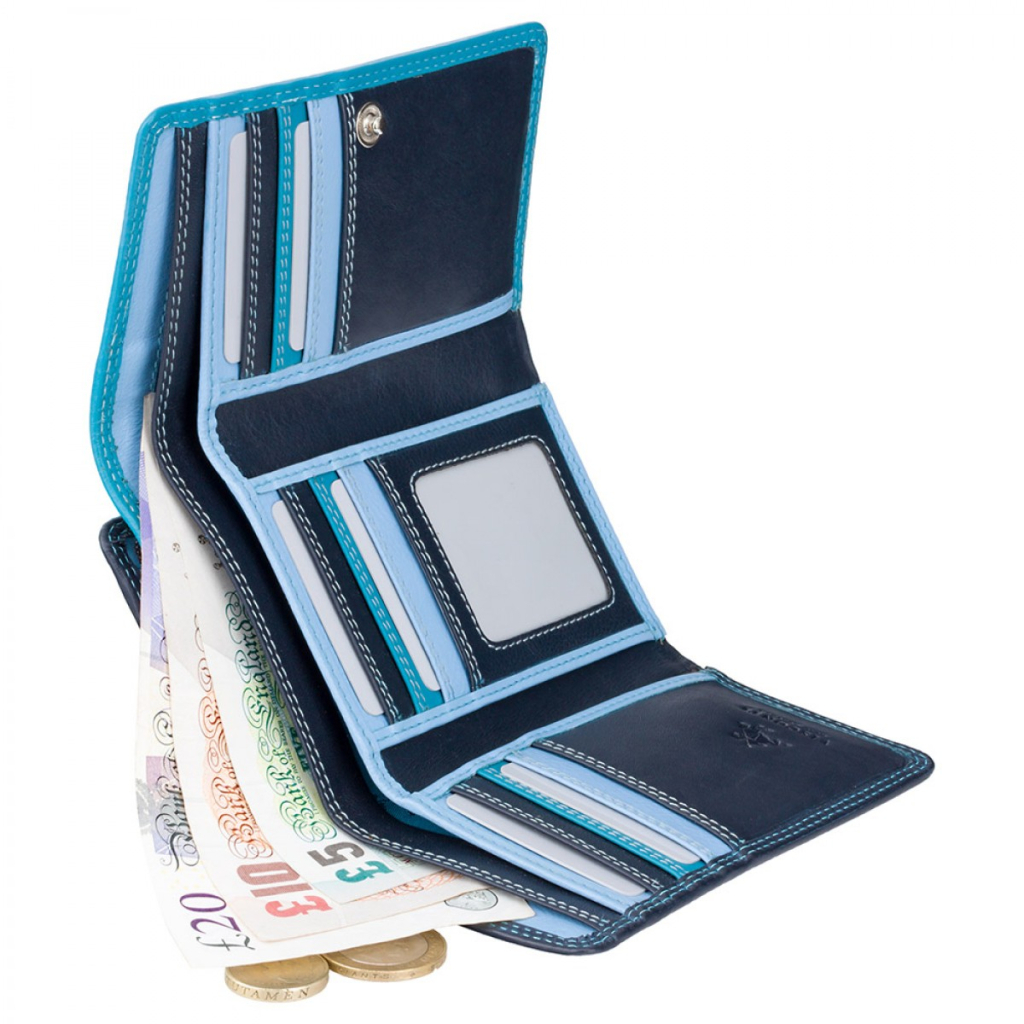 Гаманець Visconti RB43 Bora з RFID Blue Multi (RB43 BLUE M) - зображення 4