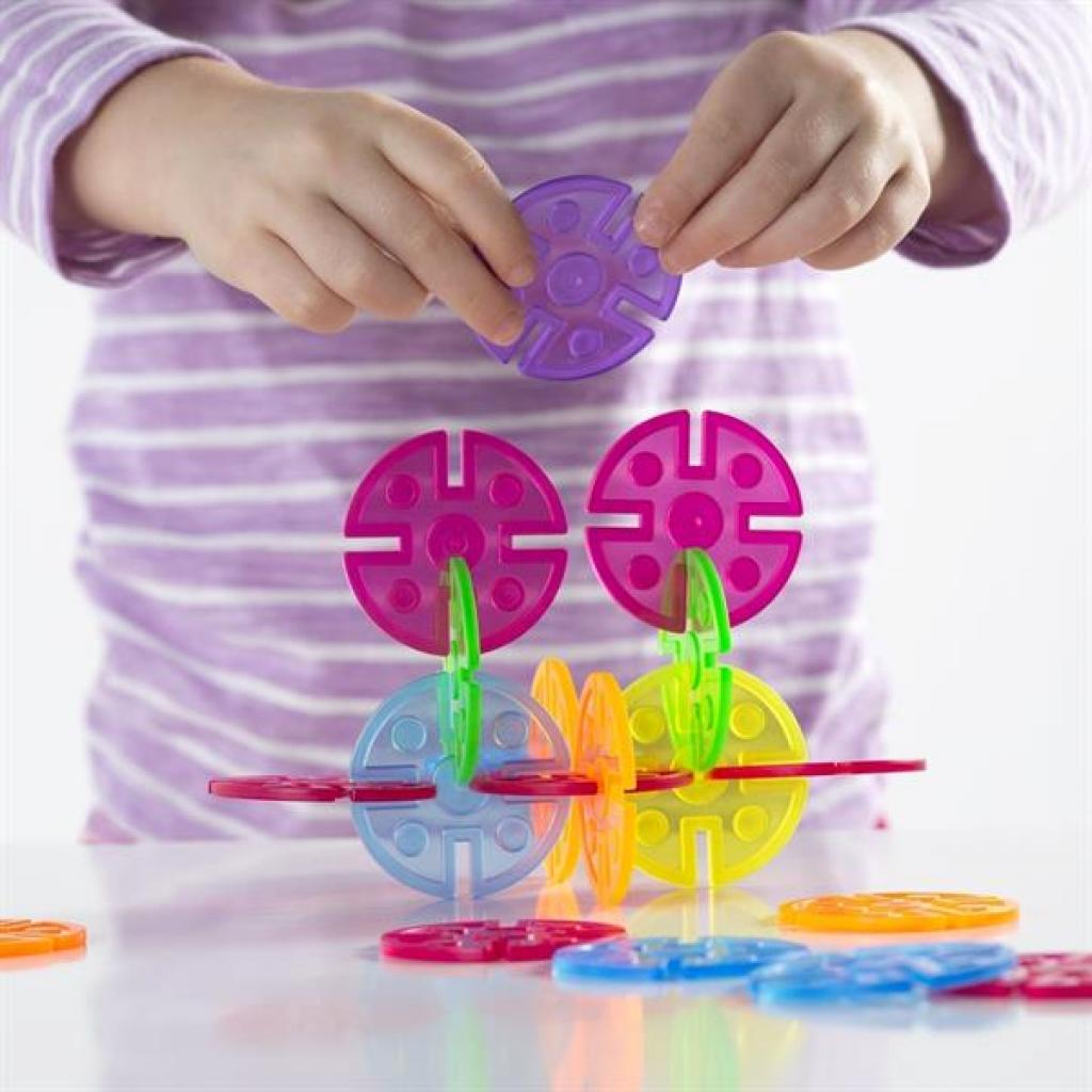 Конструктор Guidecraft Interlox Discs Диски 96 деталей (G16834) - зображення 6